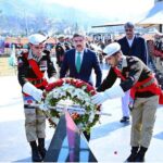 Caretaker Prime Minister Anwaar-ul-Haq Kakar laid a floral wreath at the Martyrs Monument on Kashmir Solidarity Day