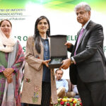 Caretaker Federal Minister for Information & Broadcasting, Murtaza Solangi presenting shield to the guest speakers during the seminar on General Elections 2024 Challenges for the New Government and the Road Map organized by Press Information Department of Ministry of Information and Broadcasting at Auditorium National Museum of Pakistan
