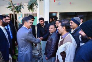 Caretaker Prime Minister Anwaar-ul-Haq Kakar visits various polling stations for the General Elections 2024 in Islamabad and Rawalpindi
