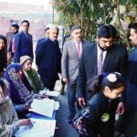 Caretaker Prime Minister Anwaar-ul-Haq Kakar visits various polling stations for the General Elections 2024 in Islamabad and Rawalpindi