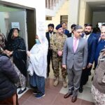 Caretaker Prime Minister Anwaar-ul-Haq Kakar visits various polling stations for the General Elections 2024 in Islamabad and Rawalpindi