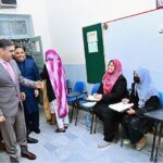 Caretaker Prime Minister Anwaar-ul-Haq Kakar visits various polling stations for the General Elections 2024 in Islamabad and Rawalpindi