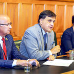 High Commissioner of Pakistan in UK Dr. Mohammad Faisal addressing at All-Party Parliamentary Group on Kashmir at UK Parliament