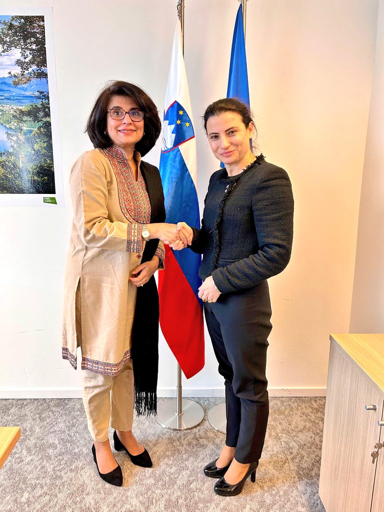 Pakistani, Slovenian envoys discuss bilateral ties