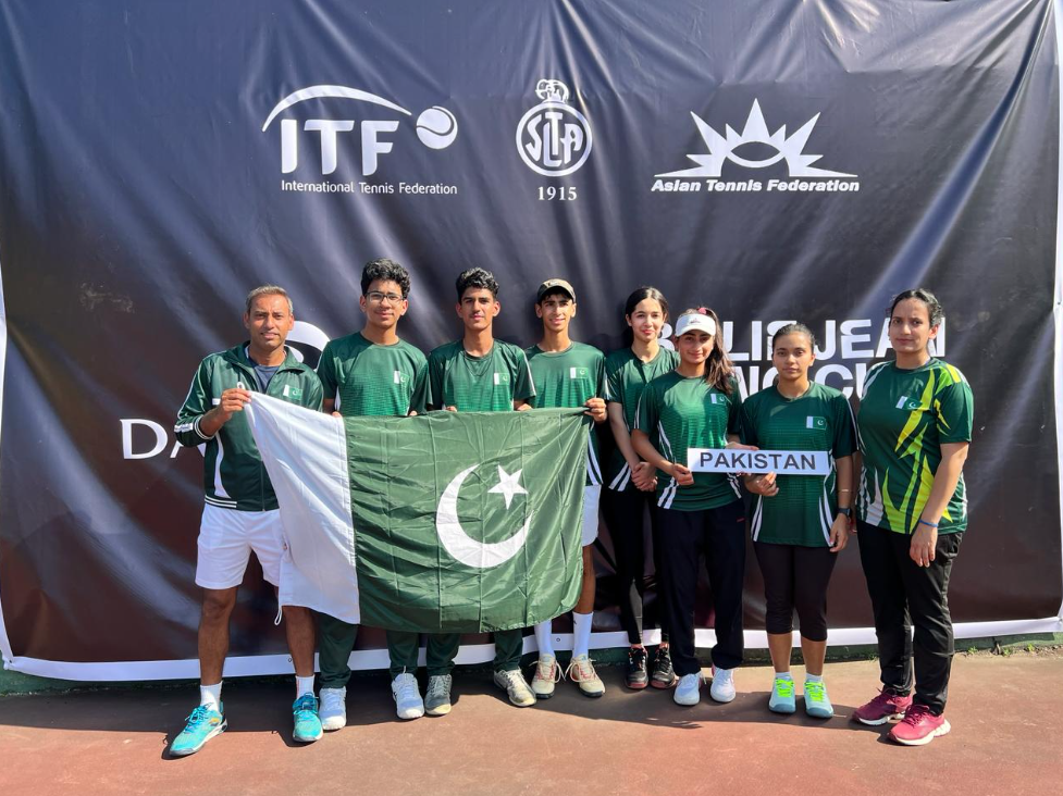 Pakistan's Davis Cup, Billie Jean King Cup Juniors reach Colombo