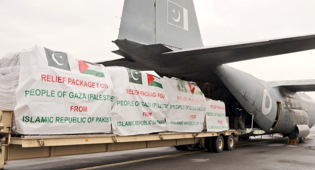 Pakistan sends 5th tranche of humanitarian aid to Gaza
