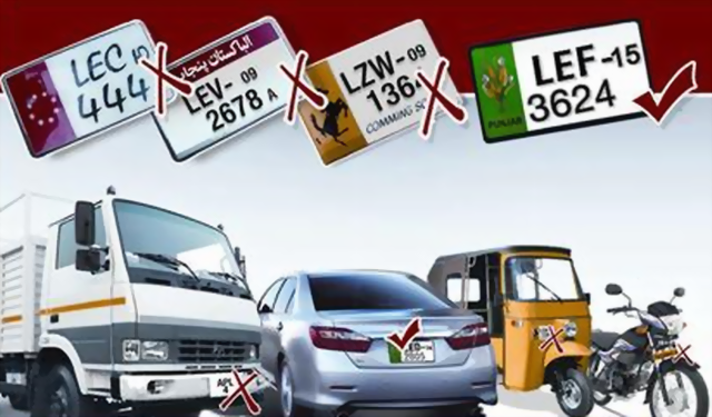 Police launches crackdown against unauthorized number plates, helmets