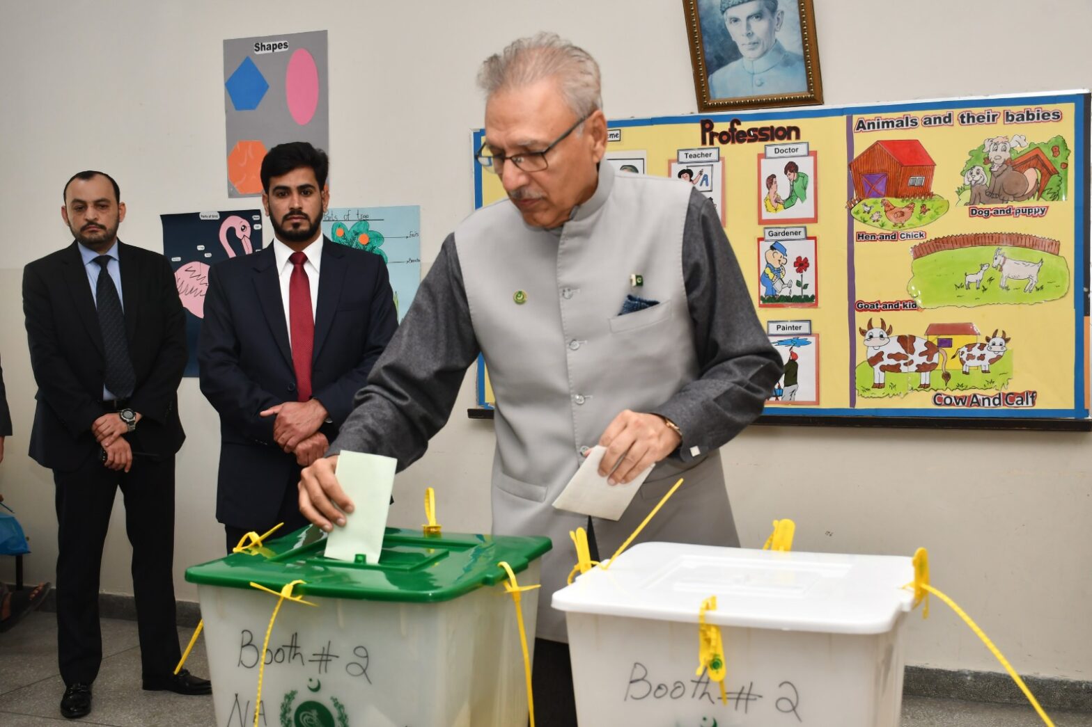 President casts vote; urges countrymen to exercise their right