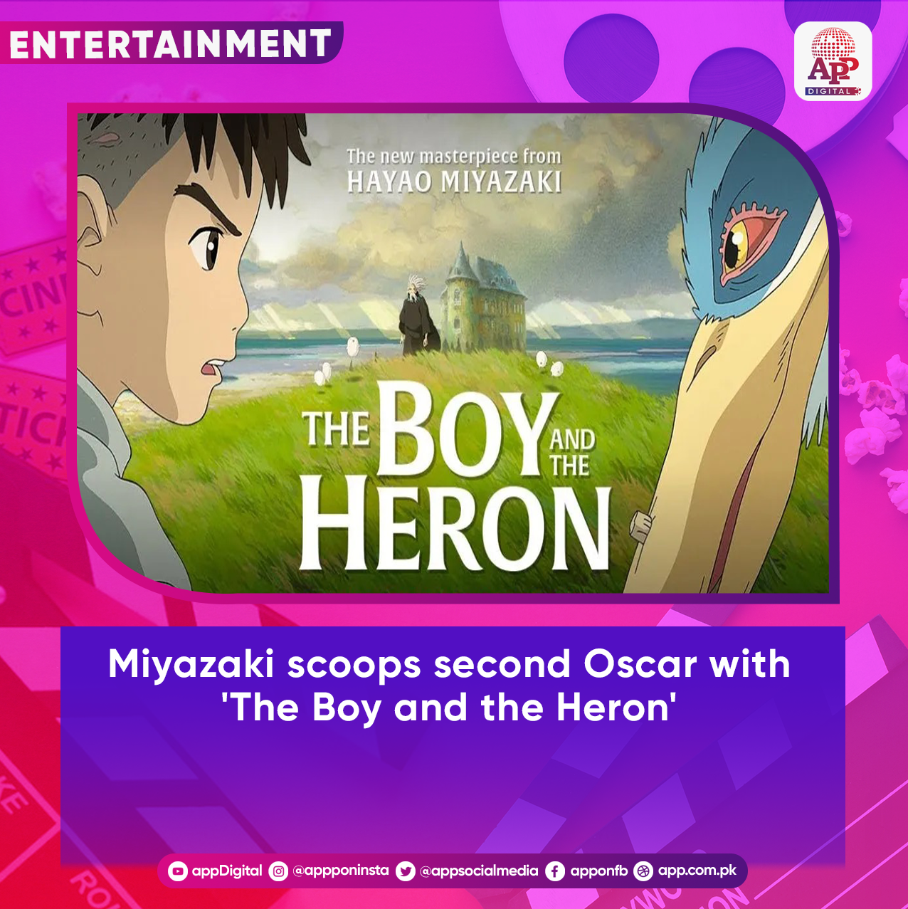 Miyazaki scoops second Oscar with 'The Boy and the Heron'