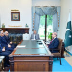 Former Caretaker Minister for Foreign Affairs Jalil Abbas Jilani calls on Prime Minister Shehbaz Sharif