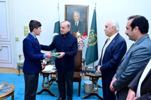 Mr Ikramullah, hailing from Qila Saifullah Balochistan, who is currently 9th class student at Lawrence College, called on Prime Minister Muhammad Shehbaz Sharif. Mr Ikramullah's house and school were damaged in 2022 floods. On instructions of the Prime Minister, he was facilitated to continue education