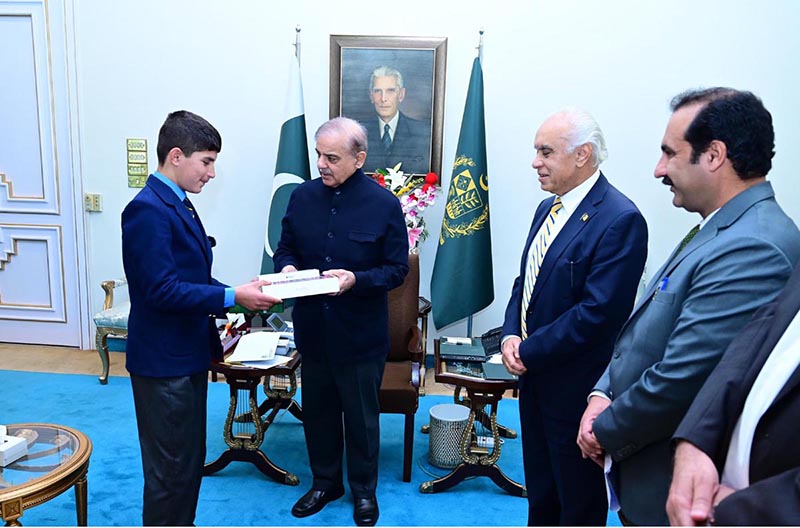 Mr Ikramullah, hailing from Qila Saifullah Balochistan, who is currently 9th class student at Lawrence College, called on Prime Minister Muhammad Shehbaz Sharif. Mr Ikramullah's house and school were damaged in 2022 floods. On instructions of the Prime Minister, he was facilitated to continue education