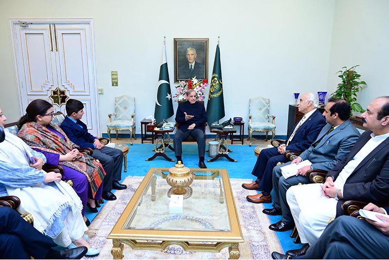 Mr Ikramullah, hailing from Qila Saifullah Balochistan, who is currently 9th class student at Lawrence College, called on Prime Minister Muhammad Shehbaz Sharif. Mr Ikramullah's house and school were damaged in 2022 floods. On instructions of the Prime Minister, he was facilitated to continue education