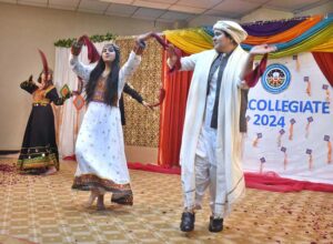 Students participating in Regional Dress fashion show organized in connection with Students Week celebrations held at FG Home Economics College F11/1