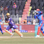Pakistan Super League (PSL) Twenty20 cricket match playing between Karachi Kings and Quetta Gladiators at Pindi Stadium.
