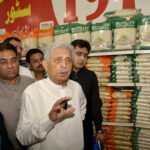 Federal Minister for Industries and Production's Rana Tanveer Hussain visit of USC Store at Shadman