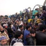 A large number of people purchasing fruits and vegetables in connection with upcoming Holy Month of Ramadan at Islamabad Fruit and vegetable market