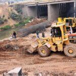 Heavy Machinery being used for construction work near IJP road in the Federal Capital