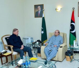 Prime Minister Shehbaz Sharif visited the residence of President-elect Asif Ali Zardari to congratulate him on his victory in the presidential elections