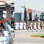 President Asif Ali Zardari addressing the Pakistan Day Parade ceremony, at Shakarparian Parade Ground