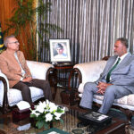 The Ambassador-designate of Pakistan to Portugal, Dr Muhammad Khalid Ejaz, calls on President Dr Arif Alvi, at Aiwan-e-Sadr.