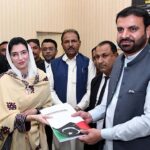 Daughter of Former Prime Minister Shaheed Mohtrama Benazir Bhutto, Bibi Aseefa Bhutto Zardari submitted her nomination form to R.O for for By- election