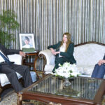 The British High Commissioner to Pakistan, Ms Jane Marriott, calls on President Asif Ali Zardari, at Aiwan-e-Sadr.