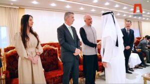 Ruler of Ras Al Khaimah, Sheikh Saud bin Saqr Al Qasimi receives Ambassador Faisal Niaz Tirmizi in Ras Al Khaimah on an Iftaar hosted for all Resident Ambassadors accredited to the UAE.