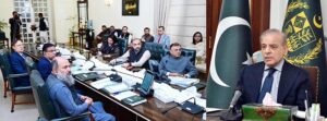 Prime Minister Muhammad Shehbaz Sharif chairs a meeting of the Federal Cabinet.