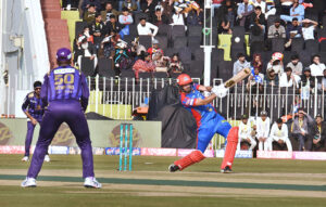 Pakistan Super League (PSL) Twenty20 cricket match playing between Karachi Kings and Quetta Gladiators at Pindi Stadium.