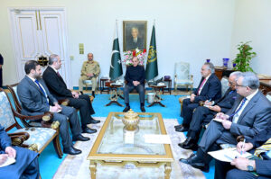 Ambassador of the State of Qatar to Pakistan, Ambassador Ali Mubarak Ali Essa Al-Khater calls on Prime Minister Muhammad Shehbaz Sharif.