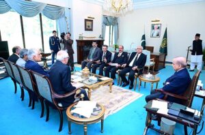 Prime Minister Muhammad Shehbaz Sharif chairs a meeting of the legal reforms committee.