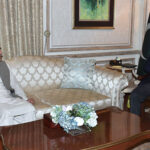 Leader of Pakistan Muslim League (N) Khawaja Saad Rafique calls on Prime Minister Muhammad Shehbaz Sharif