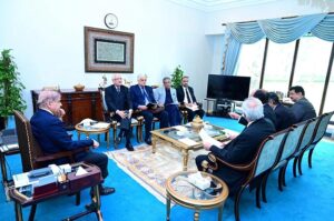 Prime Minister Muhammad Shehbaz Sharif chairs a meeting of the legal reforms committee.