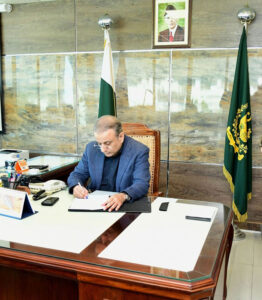 Federal Minister for Privatisation, Abdul Aleem Khan takes charge of his office today on 12th March, 2024 at Privatisation Division.