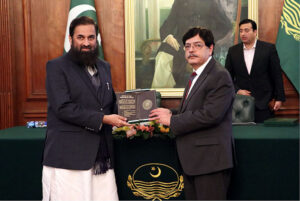 Ombudsman Punjab Major Azam Suleman Khan (R) Presented Annual Report 2023 to Governor Punjab.