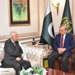 Former Governor of the Punjab Mr. Shahid Hamid calls on Prime Minister Muhammad Shehbaz Sharif