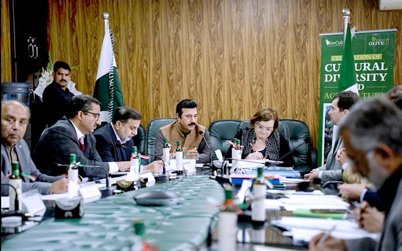 Federal secretary Ministry of National Food security and Research, Capt (R) Muhammad Asif chairs 4th Steering Committee of Project Olive Culture.
