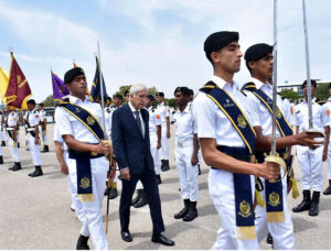 Federal Minister for Maritime Affairs Qaiser Ahmed Sheikh visiting the Pakistan Maritime Academy.