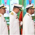 President Asif Ali Zardari conferring the insignias of Hilal-i-Imtiaz (Military) upon officers of the Pakistan Armed Forces, at Aiwan-e-Sadr