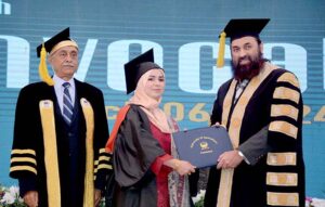 Governor Punjab Baleegh ur Rehman is addressing the 27th convocation of the University of Agriculture Faisalabad (UAF).