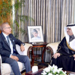 The Kingdom of Saudi Arabia's Ambassador to Pakistan, Nawaf bin Said Al-Malki, call on President Dr Arif Alvi, at Aiwan-e-Sadr