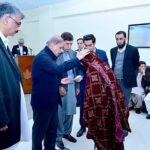Prime Minister Muhammad Shehbaz Sharif distributing assistance cheques among the families of the deceased and injured in the wake of recent torrential rains and heavy snowfall.