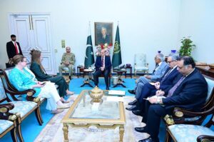 British High Commissioner H.E. Jane Marriott called on Prime Minister Muhammad Shehbaz Sharif.