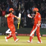 Islamabad United Haider Ali is clean bowled Multan Sultans bowler during the Pakistan Super League (PSL 9) Twenty20 cricket match between Multan Sultans and Islamabad United at Pindi Cricket Stadium