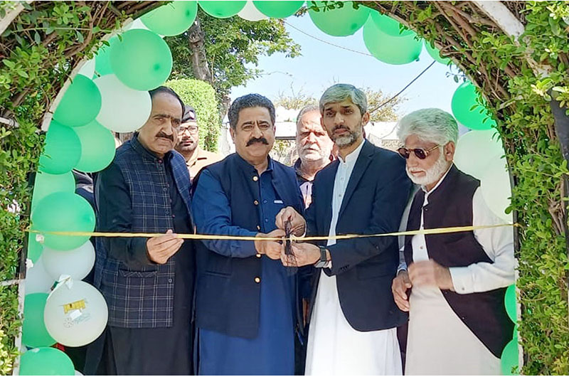 Member Punjab Assembly Faisal Ikram Chaudhary and Deputy Commissioner Muhammad Zulqarnain inaugurates the tree planting campaign in educational institutions of Sialkot District by planting saplings in Centers of Excellence Lady Andersen Girls Higher Secondary