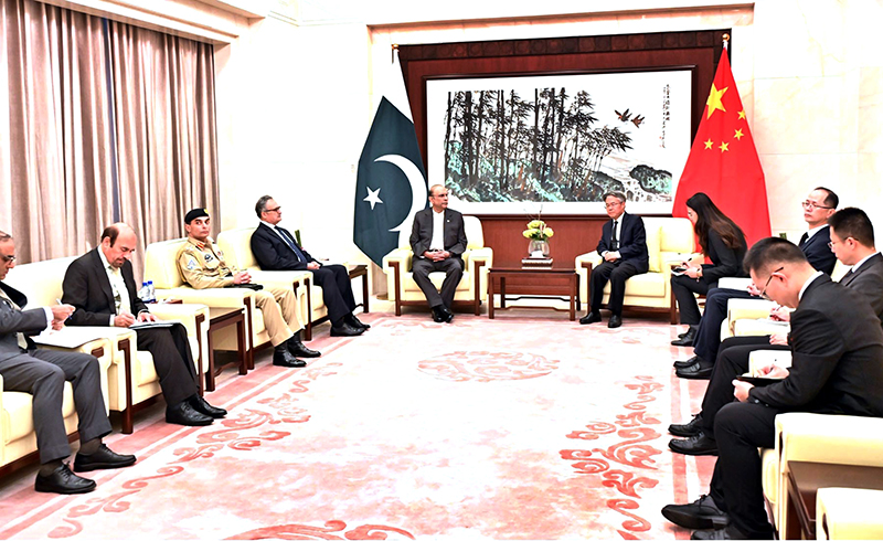 President Asif Ali Zardari meeting with the Ambassador of the People's Republic of China, Mr Jiang Zaidong, to offer his condolences over the killing of Chinese citizens in Bisham, at the Chinese Embassy
