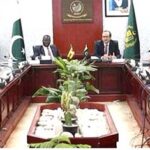 Secretary Benazir Income Support Programme (BISP), Amer Ali Ahmad presides over the inaugural meeting session during the five-day study visit of the Ugandan delegation led by Aggrey David Kibenge, Permanent Secretary of the Ministry of Gender, Labour and Social Development of Uganda held at BISP Headquarters