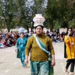 Students participating in different competitions during 8th Annual Sports Day 2024 organized by Government College Women University Faisalabad(GCWUF).