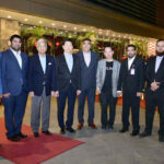 Consul General of Thailand, Narut Soontarodon in a group photo with the guests during an Iftar-Dinner in honor of top travel agents at a local hotel hosted by Thai Airways